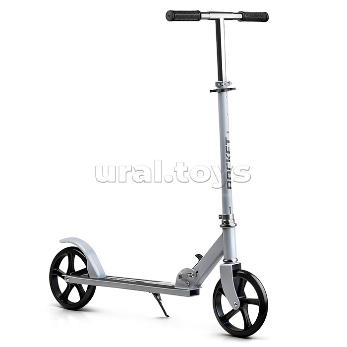 Самокат ROCKET колеса PU 200 мм, ABEC 7, белый (в пакете)