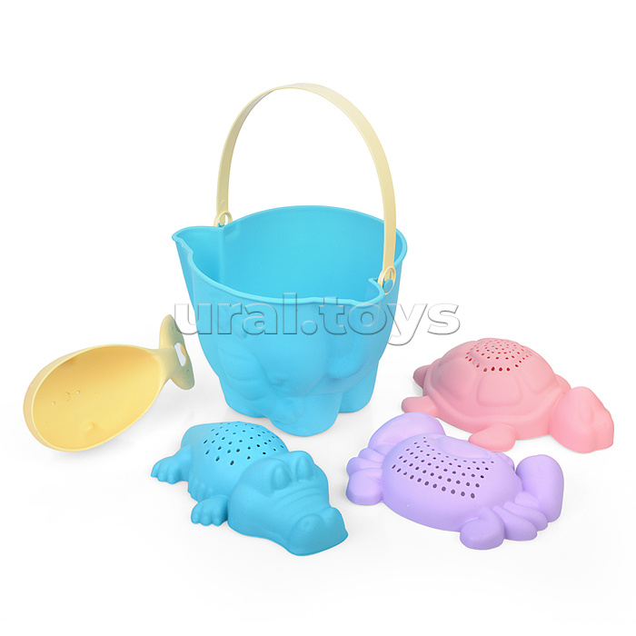 Набор песочный "Африка №8" (ведро + 4 формочки )