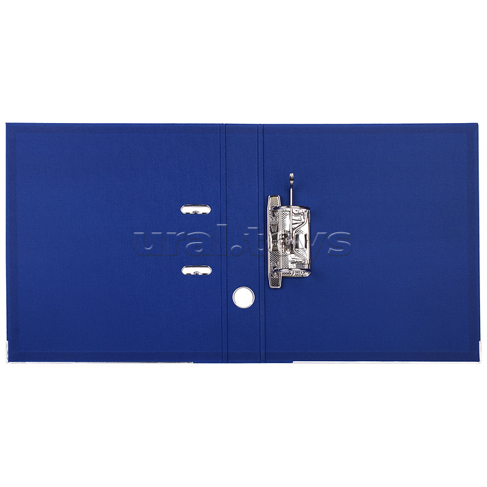 Папка с арочным механизмом A4 50 мм PP двусторонний разобранная, металлическая окантовка, запечатка форзаца, наварной карман с этикеткой, синяя