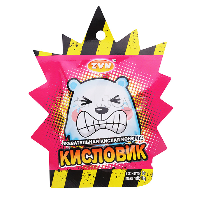 Жевательная кислая конфета "Кисловик" 10г*30шт