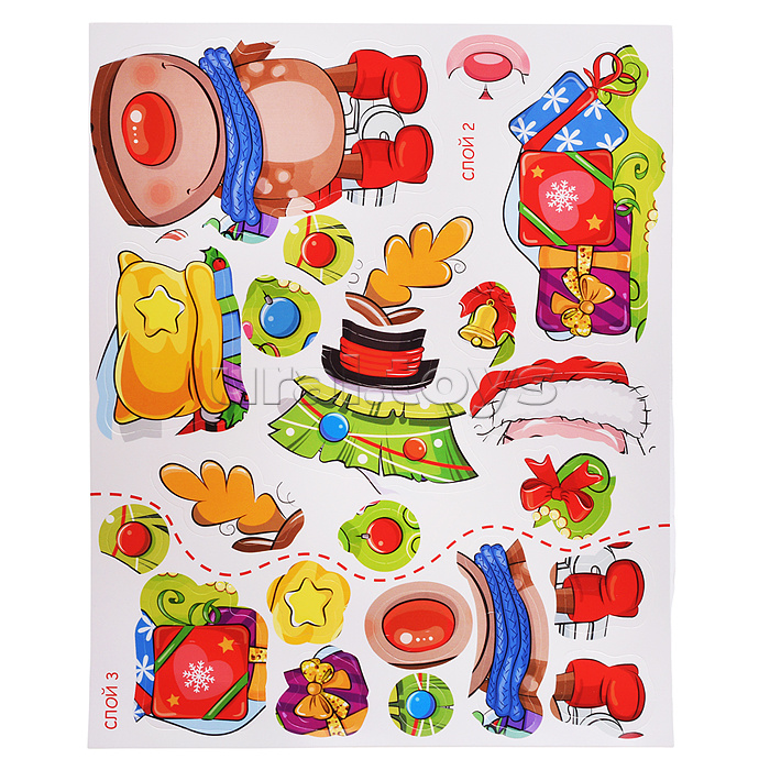 3Д аппликация. Новогодние игрушки своими руками