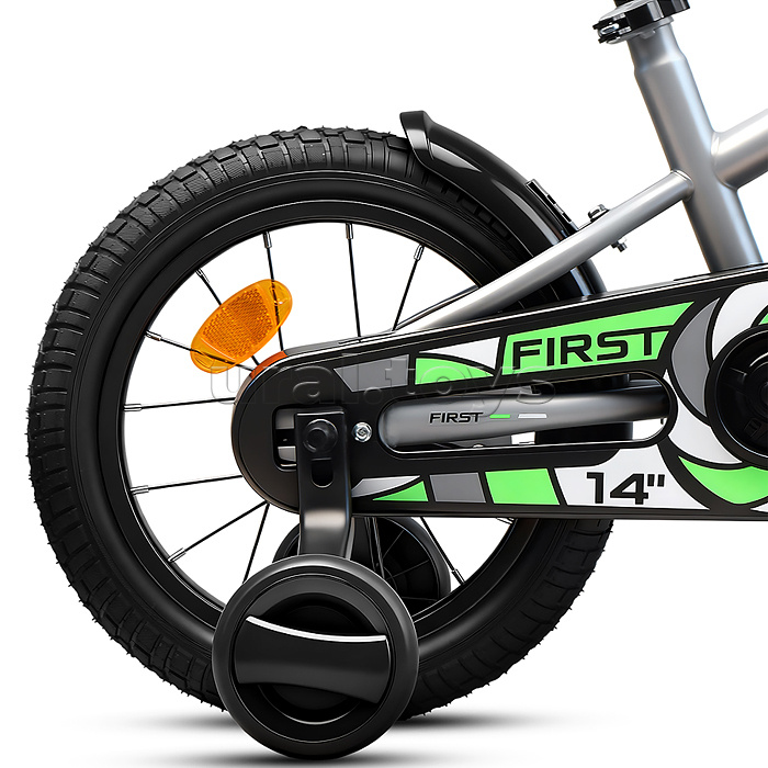 Велосипед 14" Rocket First, цвет серый