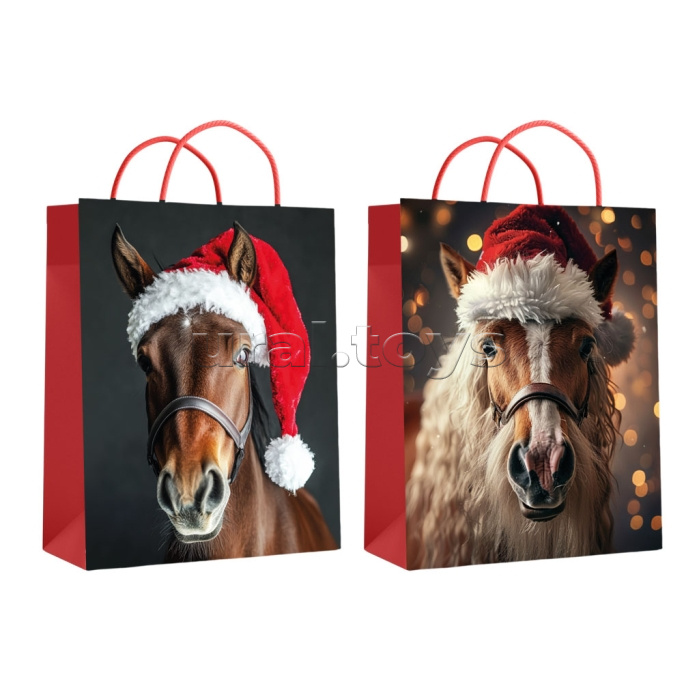 Пакет подарочный "Символ года" ламинированный 26х32х12см, 210гр/м2