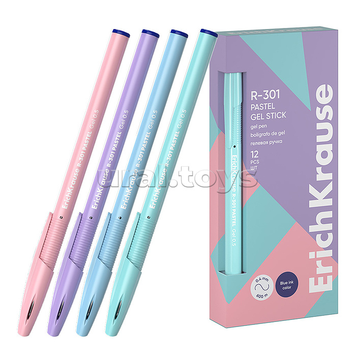 Ручка гелевая R-301 Gel Stick Pastel  0.5, цвет чернил синий