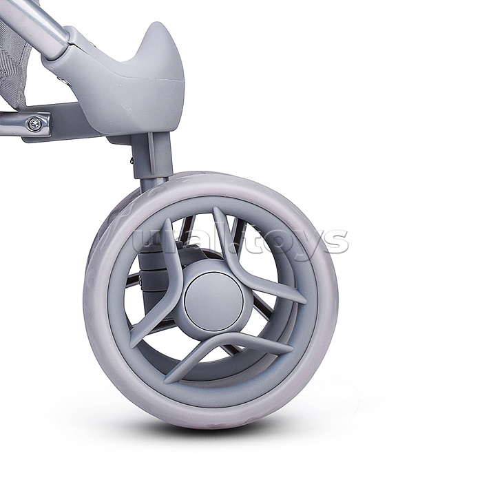 Коляская кукольная трость, металлическая, 3-х колесная, с корзиной и козырьком