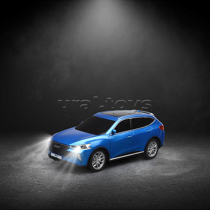 Машина Haval f7, р/у свет, 19 см, синий, коробка Машина Haval f7, р/у свет, 19 см, синий, коробка