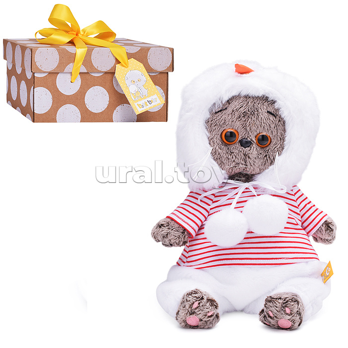 Кот Басик baby в костюмчике "Снеговик"