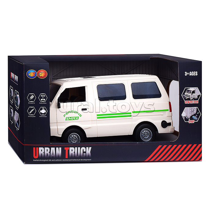 Машина "Микровэн" 1:16,  свет, звук, в коробке