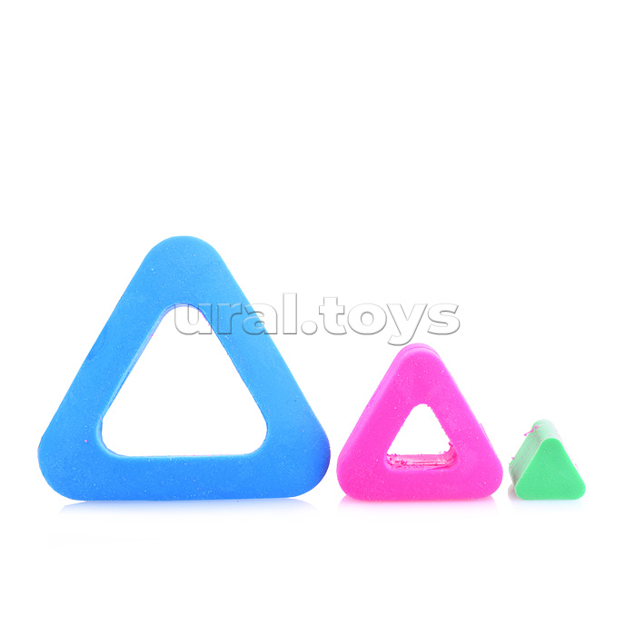 Ластик из синтетического каучука 50х46х13мм, цвета в ассортименте, в индивидуальной упаковке