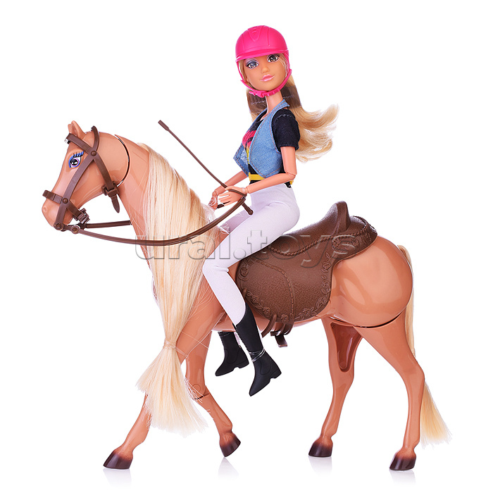 Кукла с лошадкой "Конный клуб" в коробке