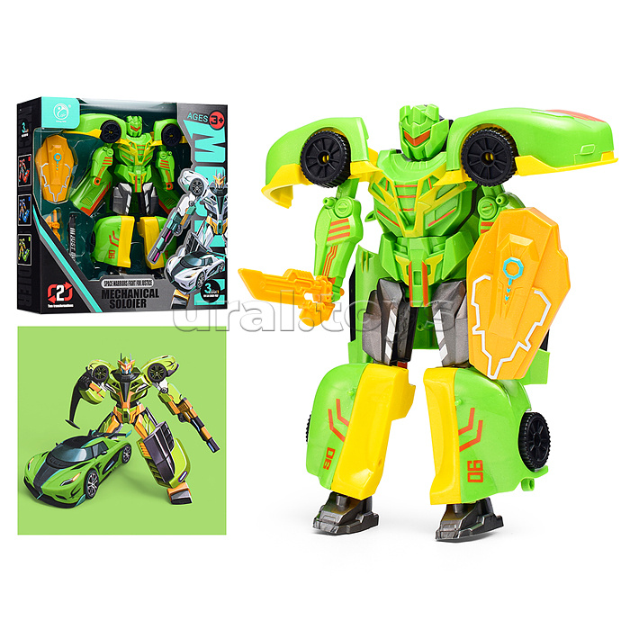 Робот трансформирующийся в спорткар, в коробке