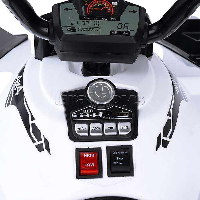 Квадроцикл "Тайфун" на аккумуляторе, в коробке (белый)