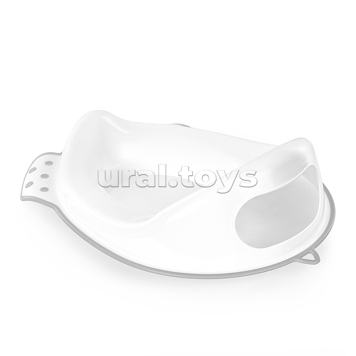 Накладка для унитаза детская (антискользящая) бело-серый