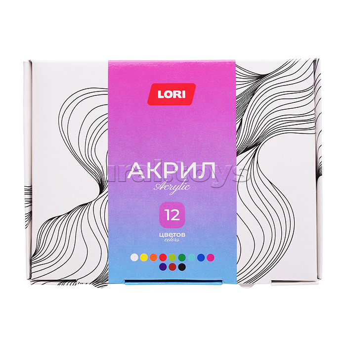 Краски акриловые "Классика" 12 цв. по 20 мл