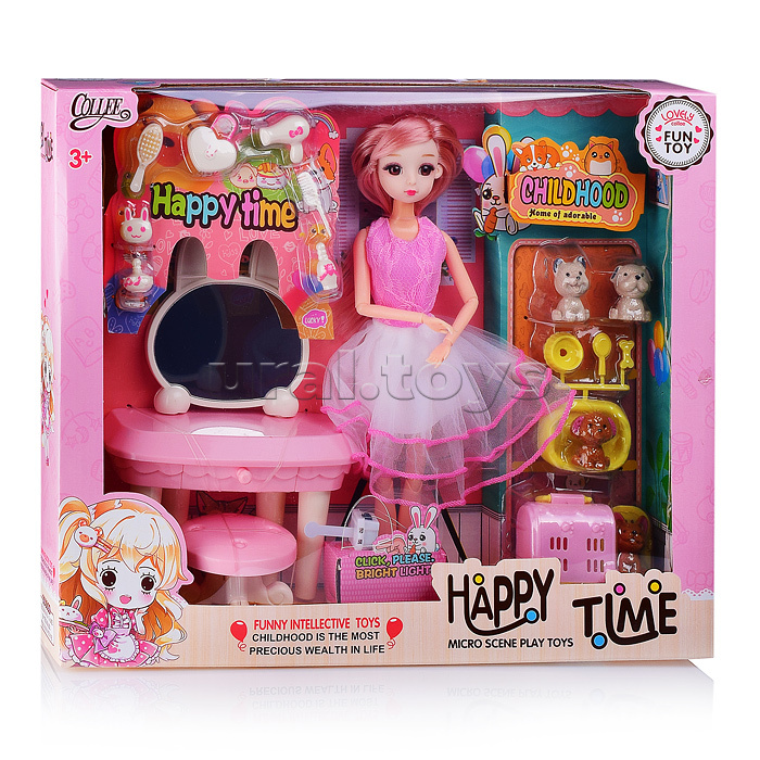 Кукла с аксессуарами, в коробке