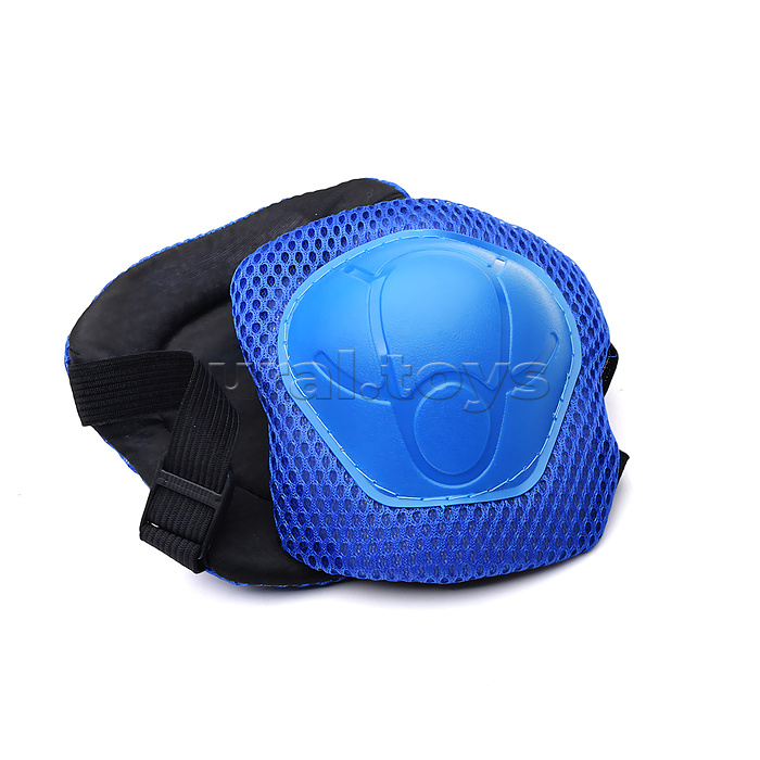 Ролики детские (размер M) с защитой для катания, синий, в коробке