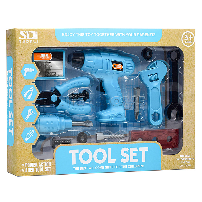 Набор инструментов "Маленький строитель" в коробке