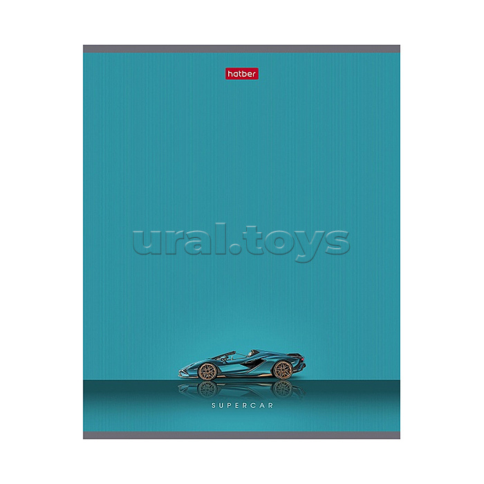 Тетрадь 48л. клетка "Гоночные авто" А5 на скобе