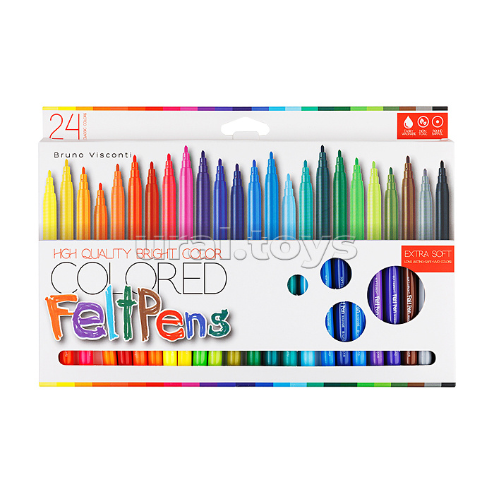 Фломастеры "Brigch colors" 24цв.