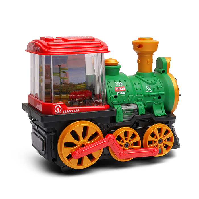 Паровоз "Странник" (свет, звук, дым) в коробке