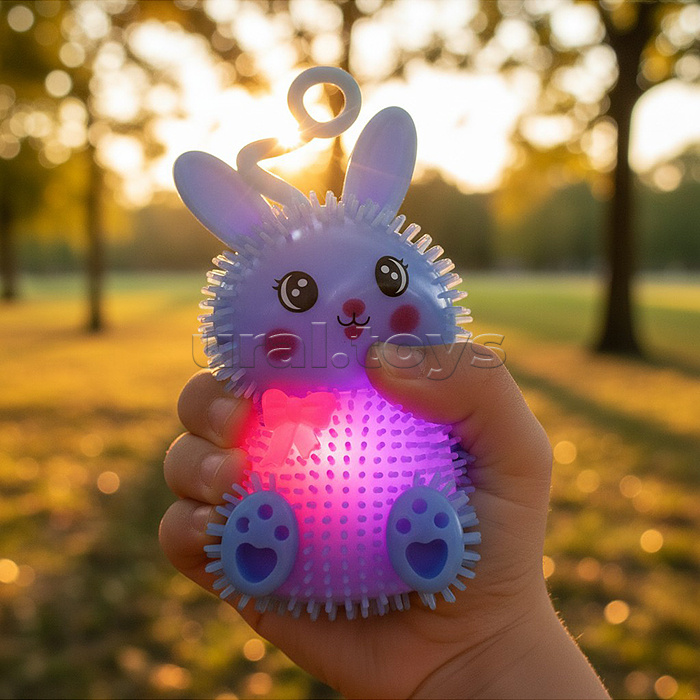 Игрушка-пищалка "Колючий зайка" в коробке