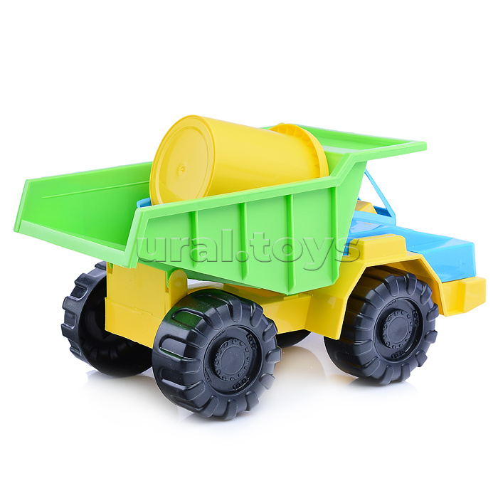 Грузовик Карьерный+Песочный набор (ведро, совок, 2 формочки)