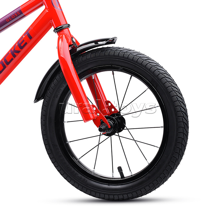 Велосипед 14" Rocket Gloss, цвет красный