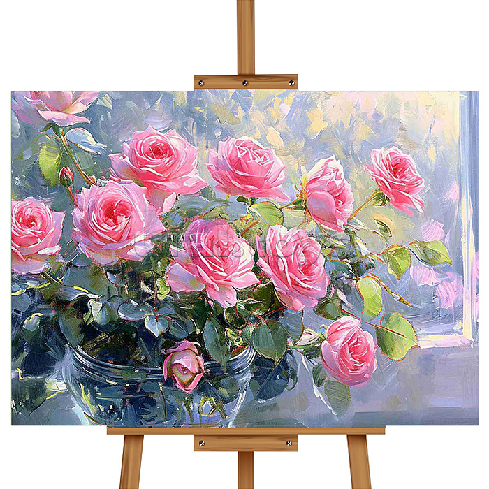 Мозаика алмазная "Букет роз" 30*40см