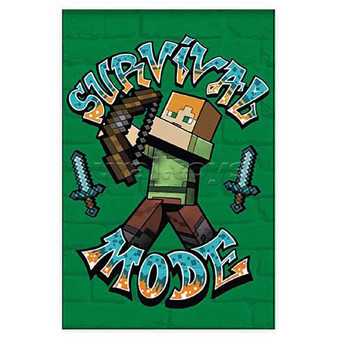 Блокнот А7 40л. "My Game" 65х98 мм, клетка на скрепке, блок-офсет, целлюлозный картон 200 гр/м2е