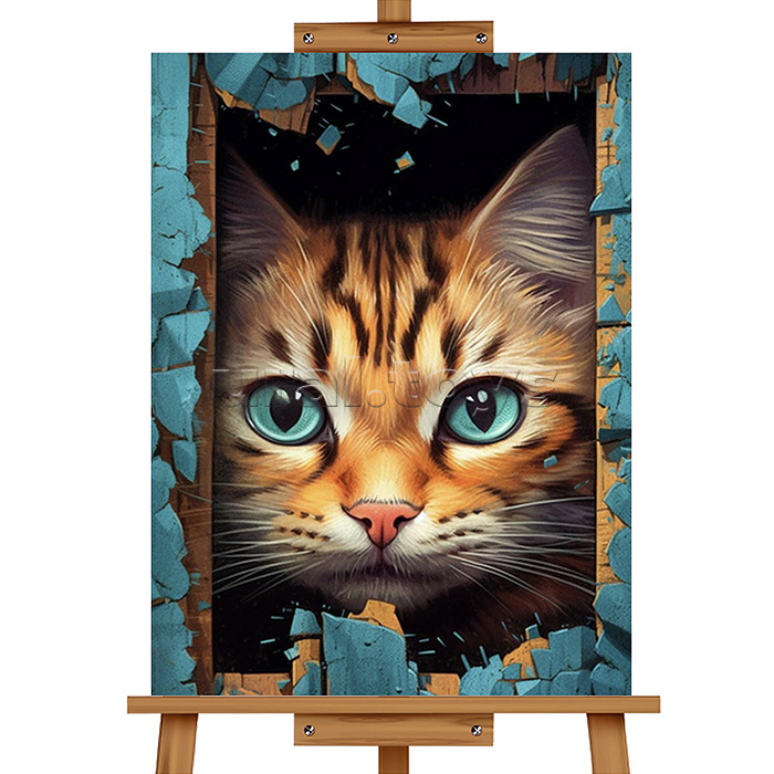 Набор для рисования "Картина по номерам 30х40 см. Киса"