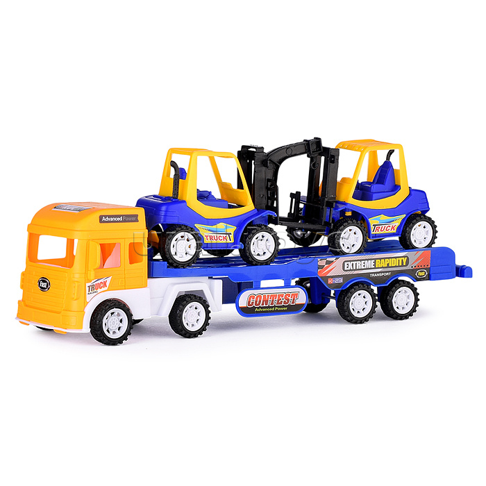 Автовоз с погрузчиками, под колпаком