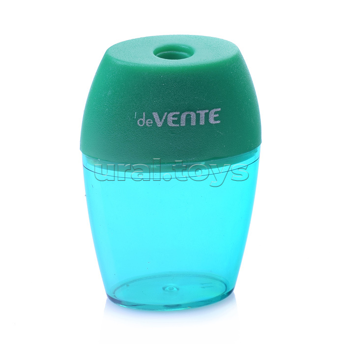 Точилка для карандашей, 1 отверстие, с контейнером, пластмассовая, овальная, в картонной коробке, ассорти Точилка для карандашей, 1 отверстие, с контейнером, пластмассовая, овальная, в картонной коробке, ассорти