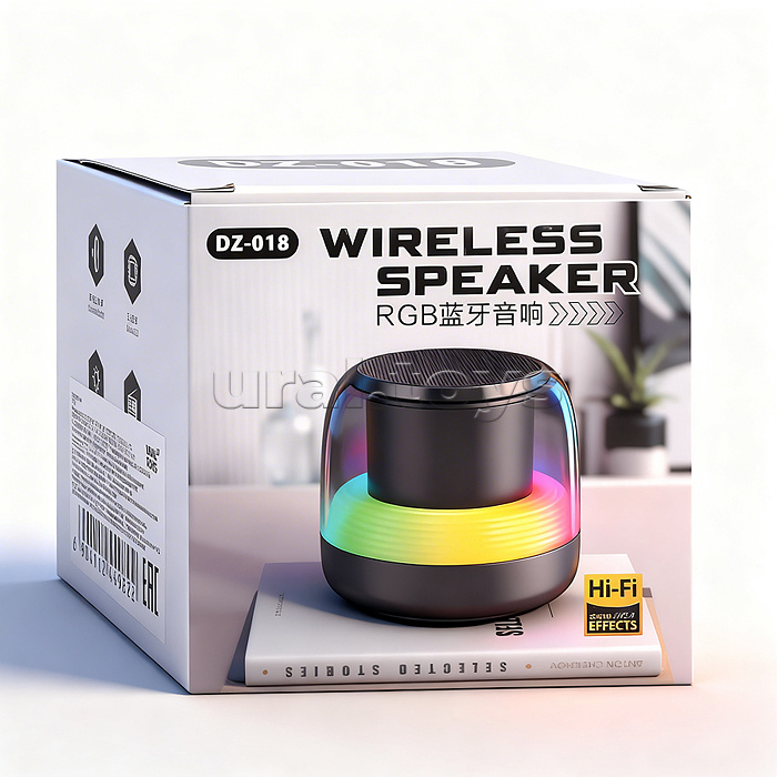 Светильник-колонка "Световая симфония" в коробке (цвет черный)