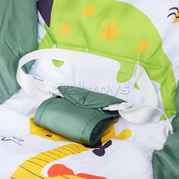 Шезлонг детский "Динозаврик" музыка, вибрация, в коробке