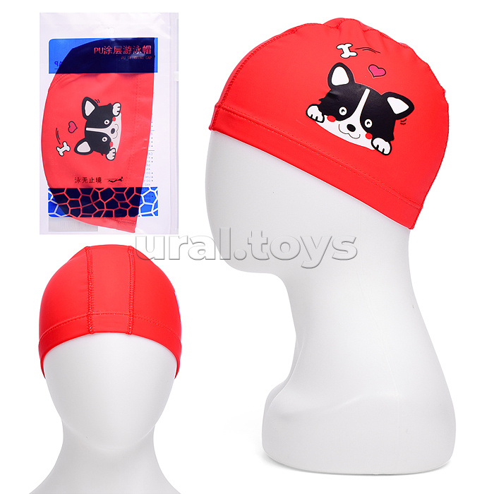 Шапочка для плавания с рисунком, в ассортименте, в пакете