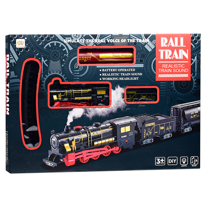 Железная дорога "Млечный путь"(свет, звук) в коробке