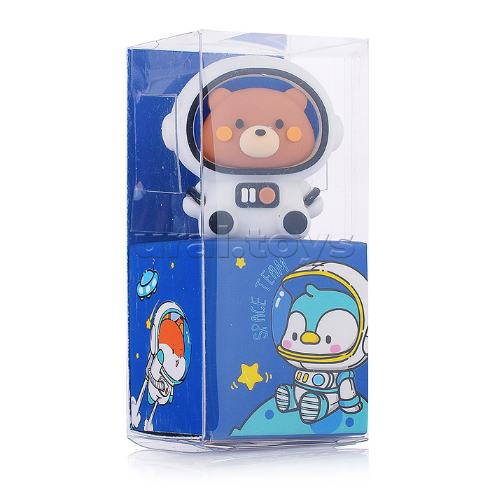 Точилка для карандашей "Space Team" 32x37x28 мм, 1 отверстие, пластиковая с покрытием Soft