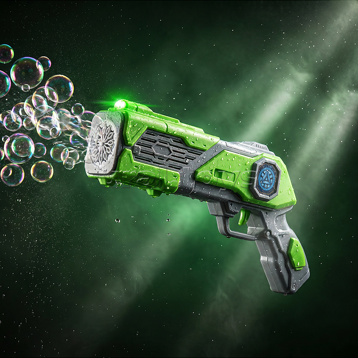 Бластер для мыльных пузырей 1199-2C "Бубль‑бум" в коробке