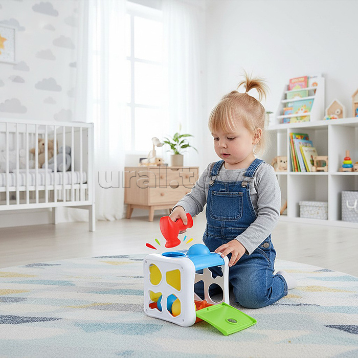 Куб развивающий "Сортер" в коробке