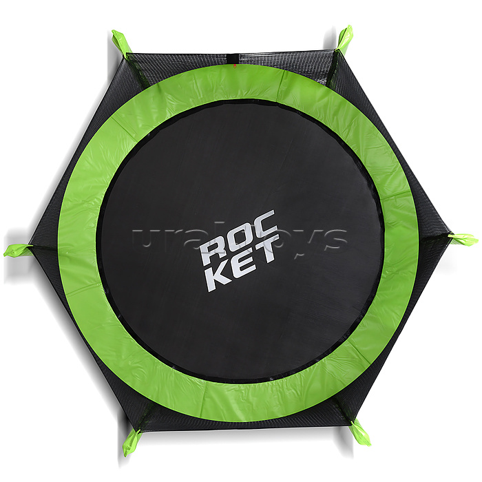 Батут ROCKET, d=183, внешняя сетка высотой 150 см., общая высота 207 см, зеленый