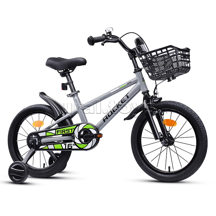 Велосипед 16" Rocket First, цвет серый