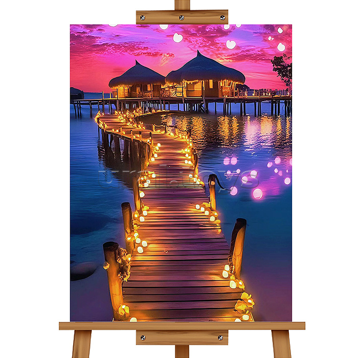 Мозаика алмазная "Сказочный остров" 30*40см.