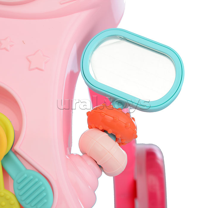 Игровой центр-Каталка "Веселые шаги" розовый, в коробке