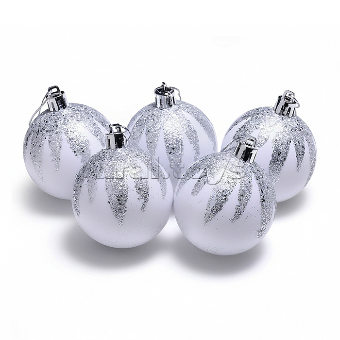 Набор новогодних украшений "Зимняя сказка" (6шт х 6см)