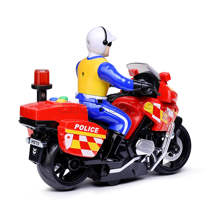 Машина "Мотопатруль" 1:20, цвет красный, в коробке