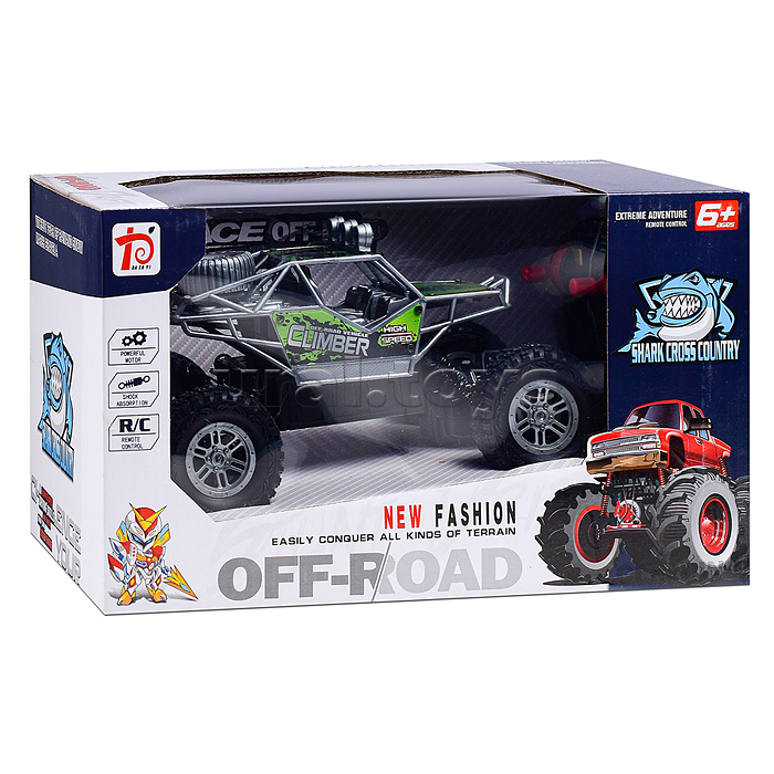 Машина "Супер Багги" р/у, 27 MHz (свет, звук, USB) в коробке