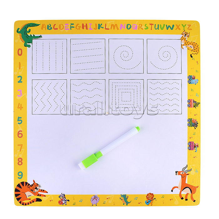 Пазл-вкладыш "Изучаем время. Лесная полянка"