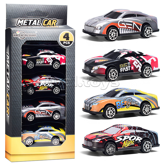 Набор машин "Супер-команда" метелл, в коробке