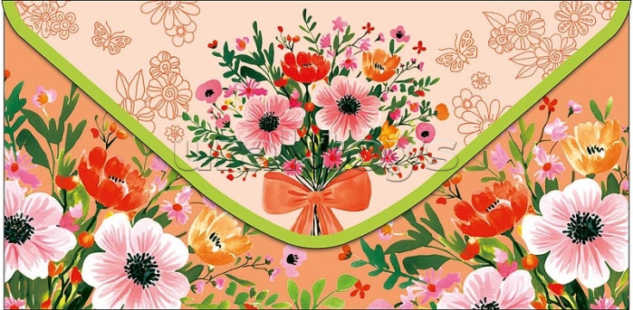 Конверт для денег "Цветы" Конверт для денег "Цветы"