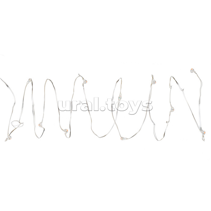 Электрогирлянда светодиодная Роса, 10 м, 100 ламп, синий